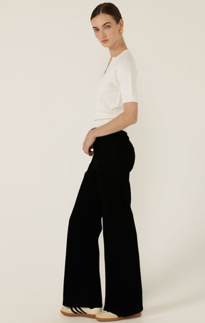 Pants Multi Occasion HARPER WIDE LEG JEAN IN BLACK