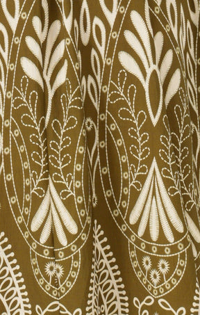 Dresses Multi Occasion INDIE SHIRTMAKER DRESS IN OLIVE CREAM