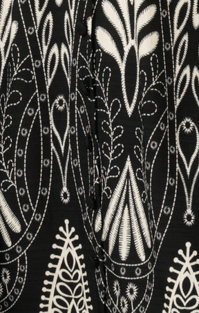 Dresses Multi Occasion INDIE SHIRTMAKER DRESS IN BLACK CREAM