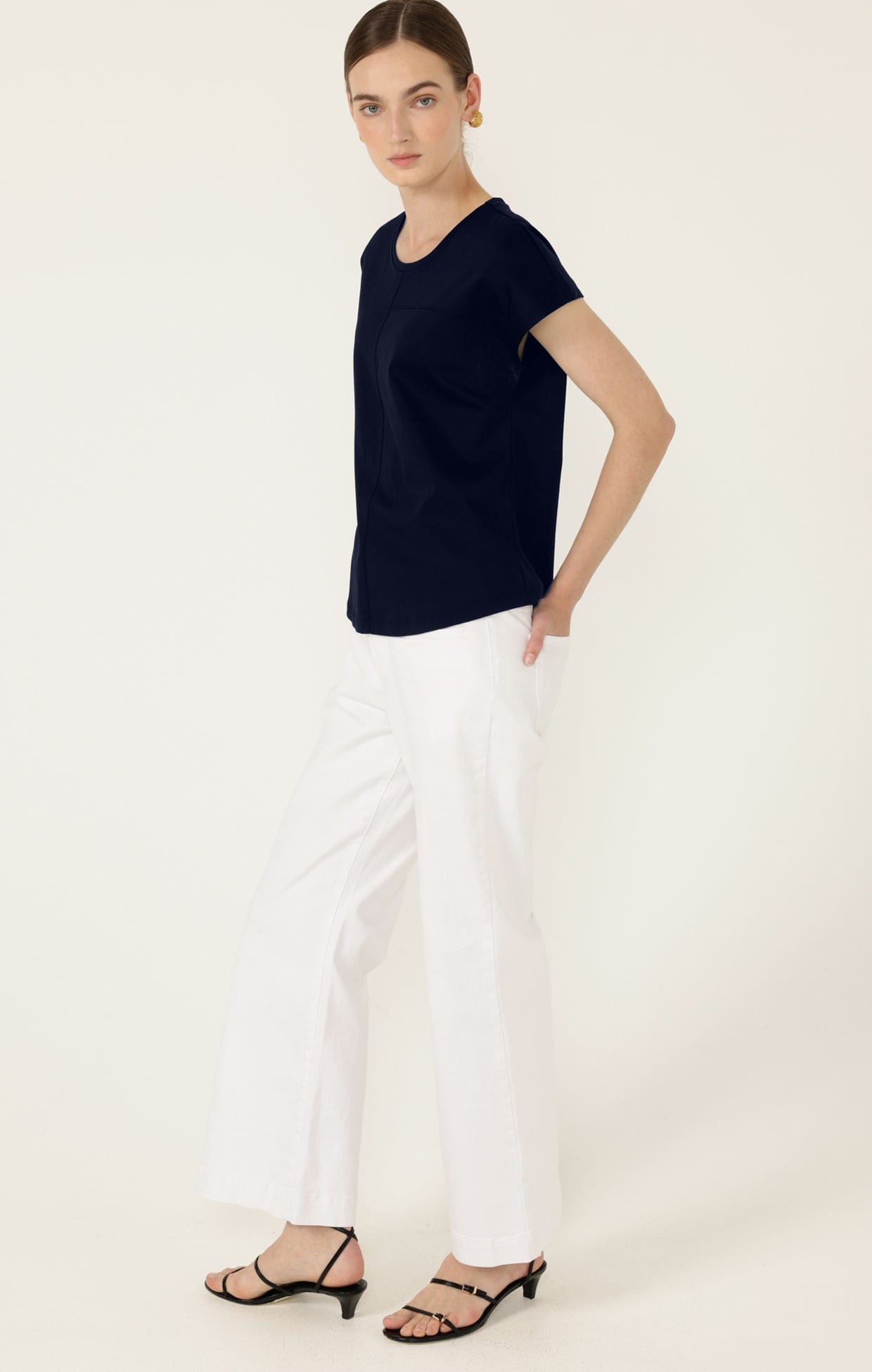 Tops INSTRUMENTAL TOP IN NAVY