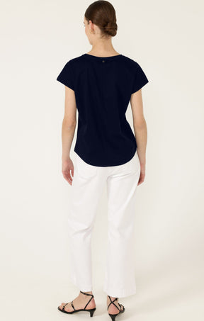 Tops INSTRUMENTAL TOP IN NAVY