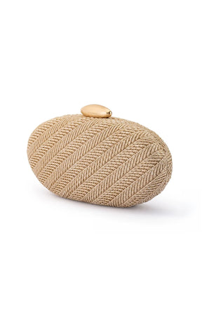 Bags OS / NATURAL JOSIE WOVEN CLUTCH IN NATURAL