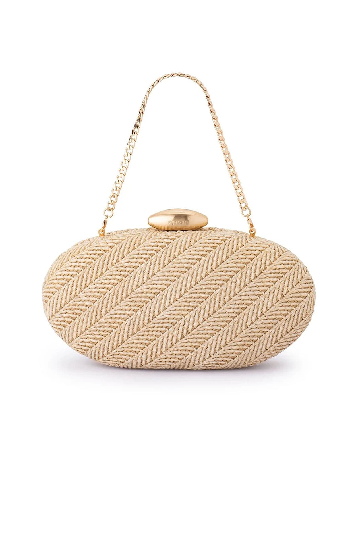 Bags OS / NATURAL JOSIE WOVEN CLUTCH IN NATURAL