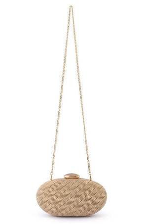 Bags OS / NATURAL JOSIE WOVEN CLUTCH IN NATURAL