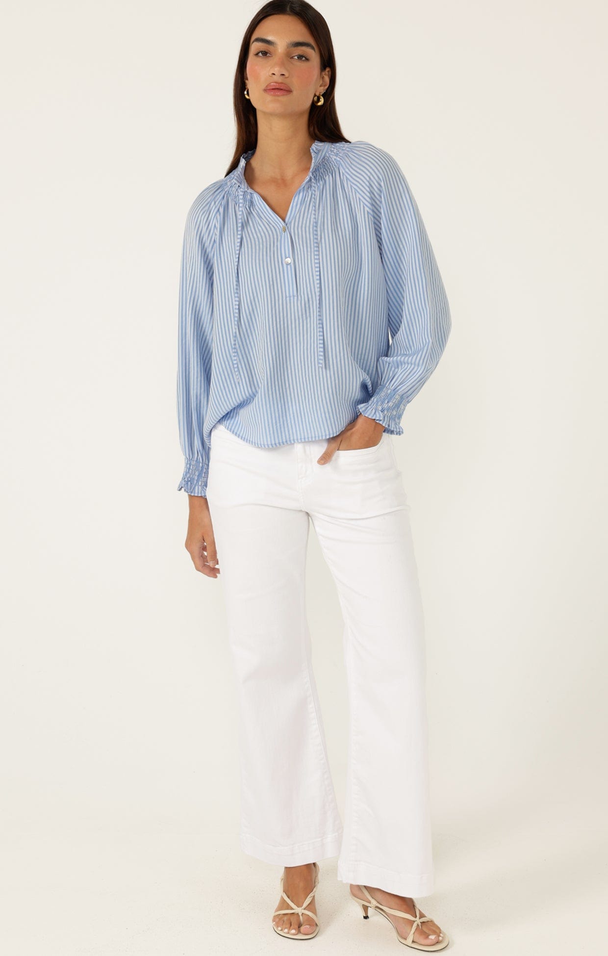 Tops JUST CHILLIN TOP IN ICE BLUE