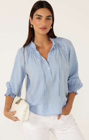 Tops JUST CHILLIN TOP IN ICE BLUE