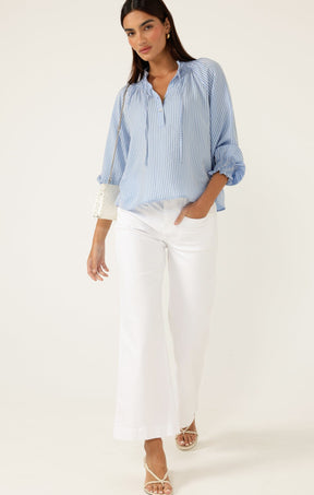 Tops JUST CHILLIN TOP IN ICE BLUE