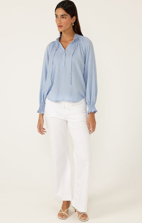 Pants Multi Occasion FREYA WIDE LEG JEAN IN WHITE