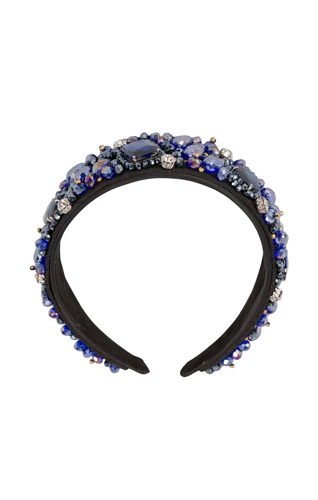 Headbands OS / BLUE JULIETTE BEADED HEADBAND IN BLUE