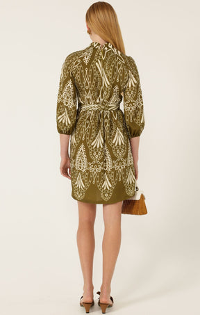 Dresses Multi Occasion KIRRA SHIFT DRESS IN OLIVE CREAM