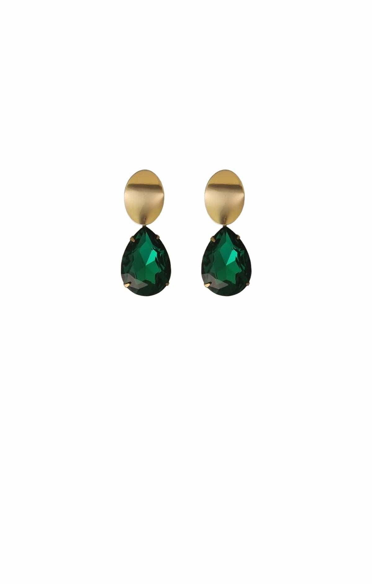 Earrings OS / EMERALD LAURA DROP EARRINGS IN EMERALD