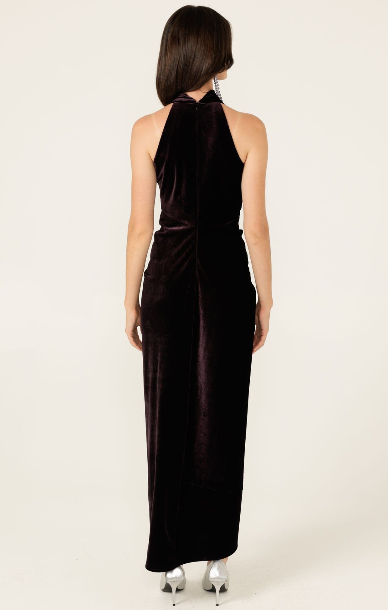 Dresses Events LAVISH COWL DRESS IN AMETHYST