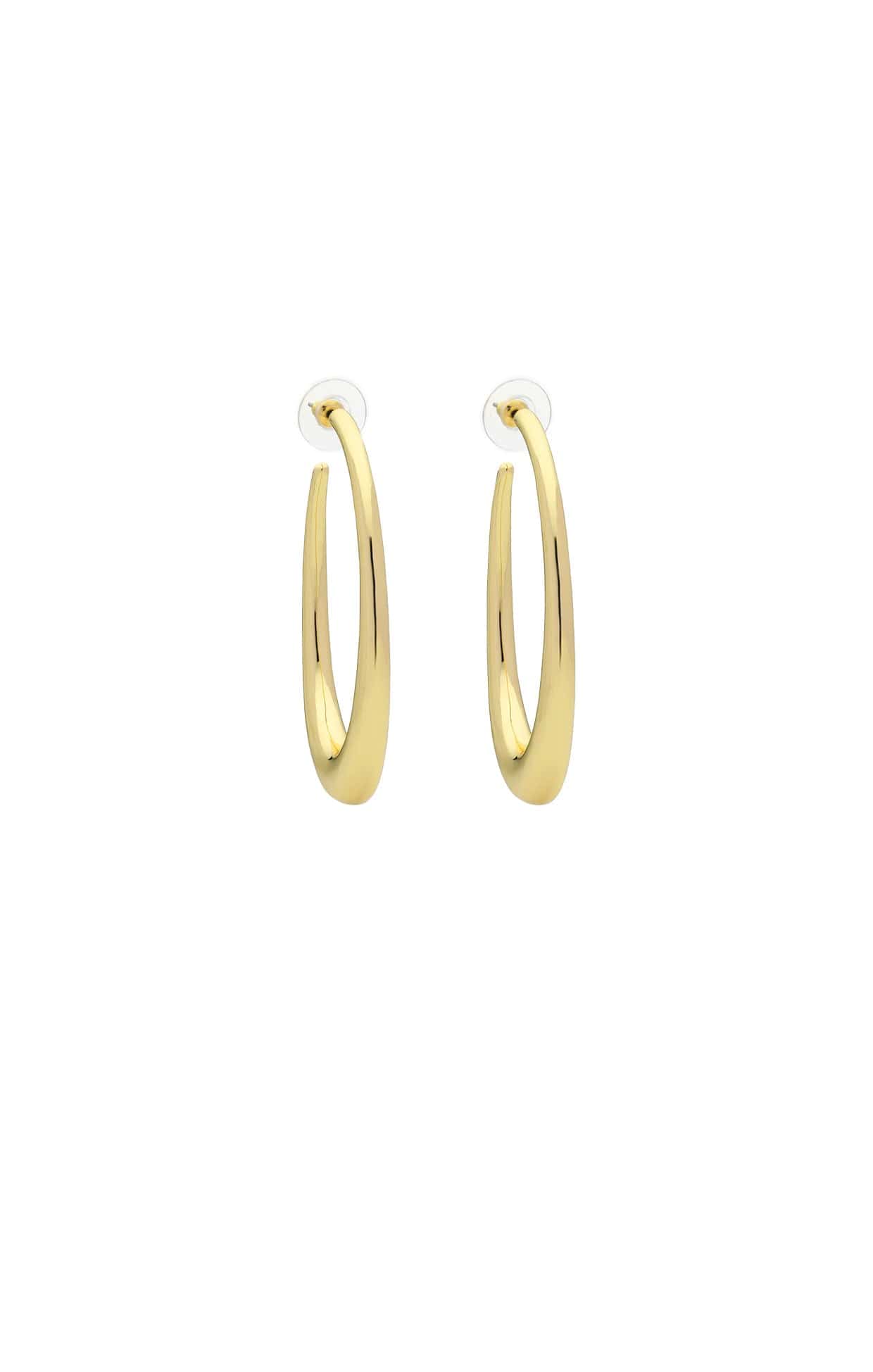 Earrings OS / GOLD CREW HOOP EARRING IN GOLD