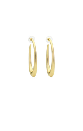 Earrings OS / GOLD CREW HOOP EARRING IN GOLD
