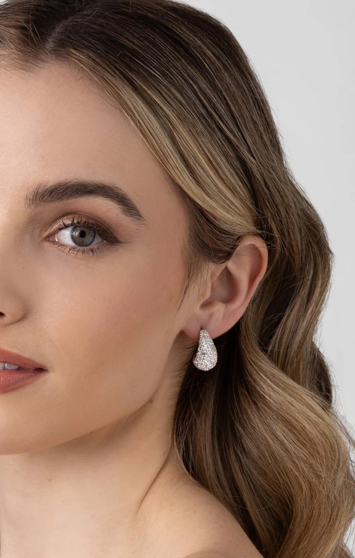 Earrings OS / GOLD JEMMA CRYSTAL EARRING IN GOLD