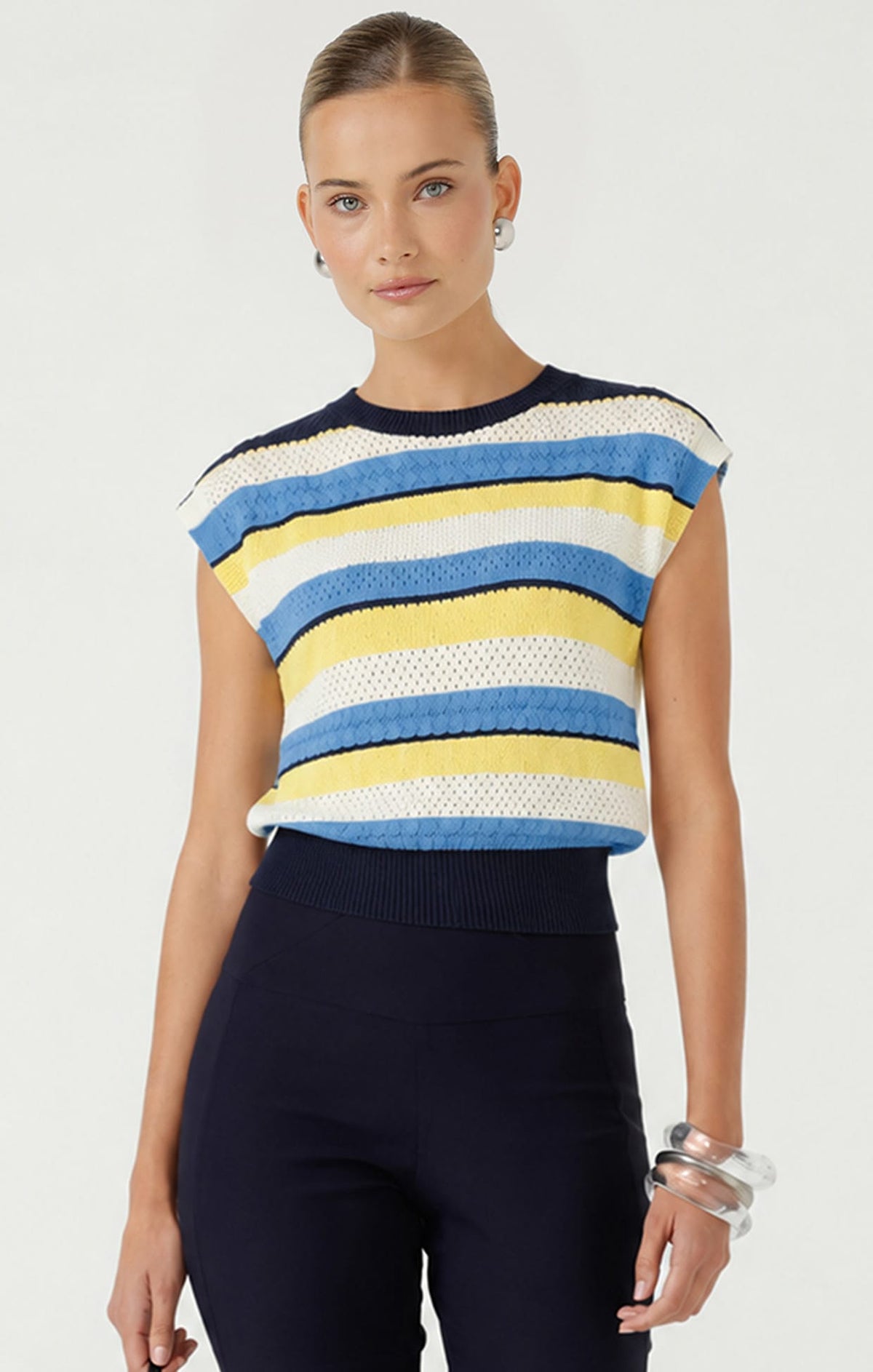 Knitwear LIMONCELLO STRIPE KNIT TOP