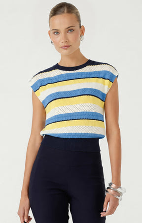Knitwear LIMONCELLO STRIPE KNIT TOP