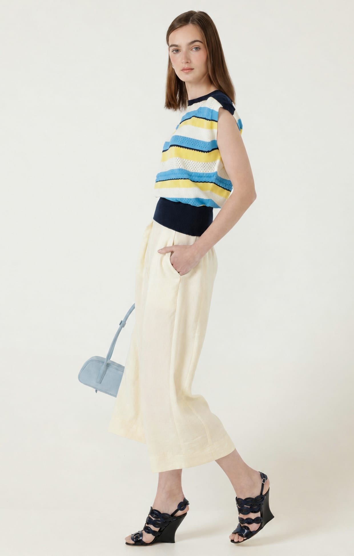 Knitwear LIMONCELLO STRIPE KNIT TOP