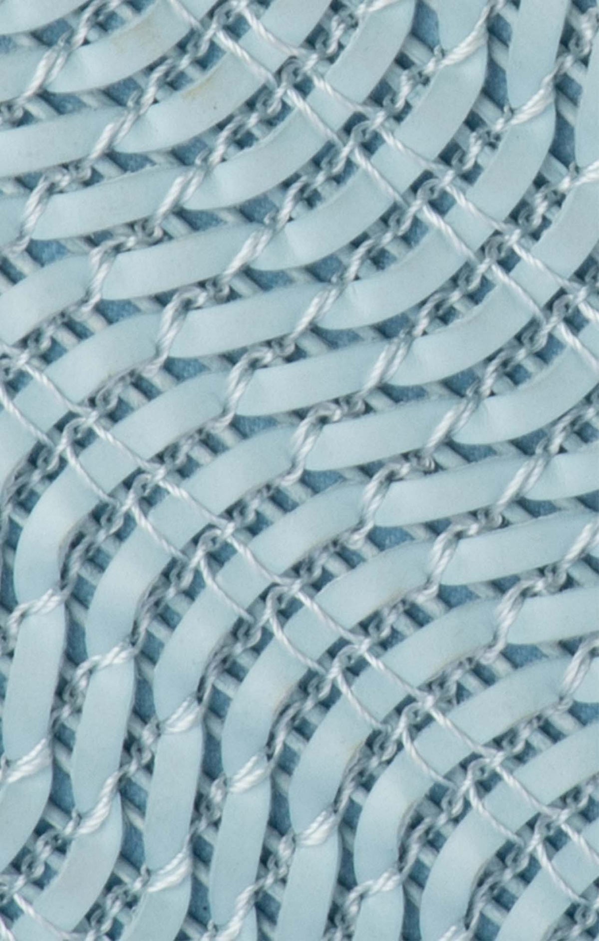 Bags OS / BLUE LINDY WOVEN CLUTCH BAG IN BLUE