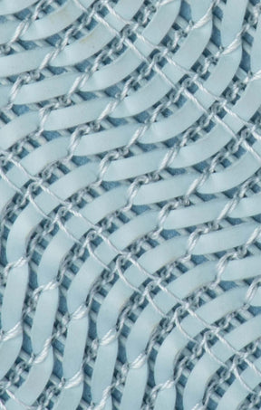 Bags OS / BLUE LINDY WOVEN CLUTCH BAG IN BLUE