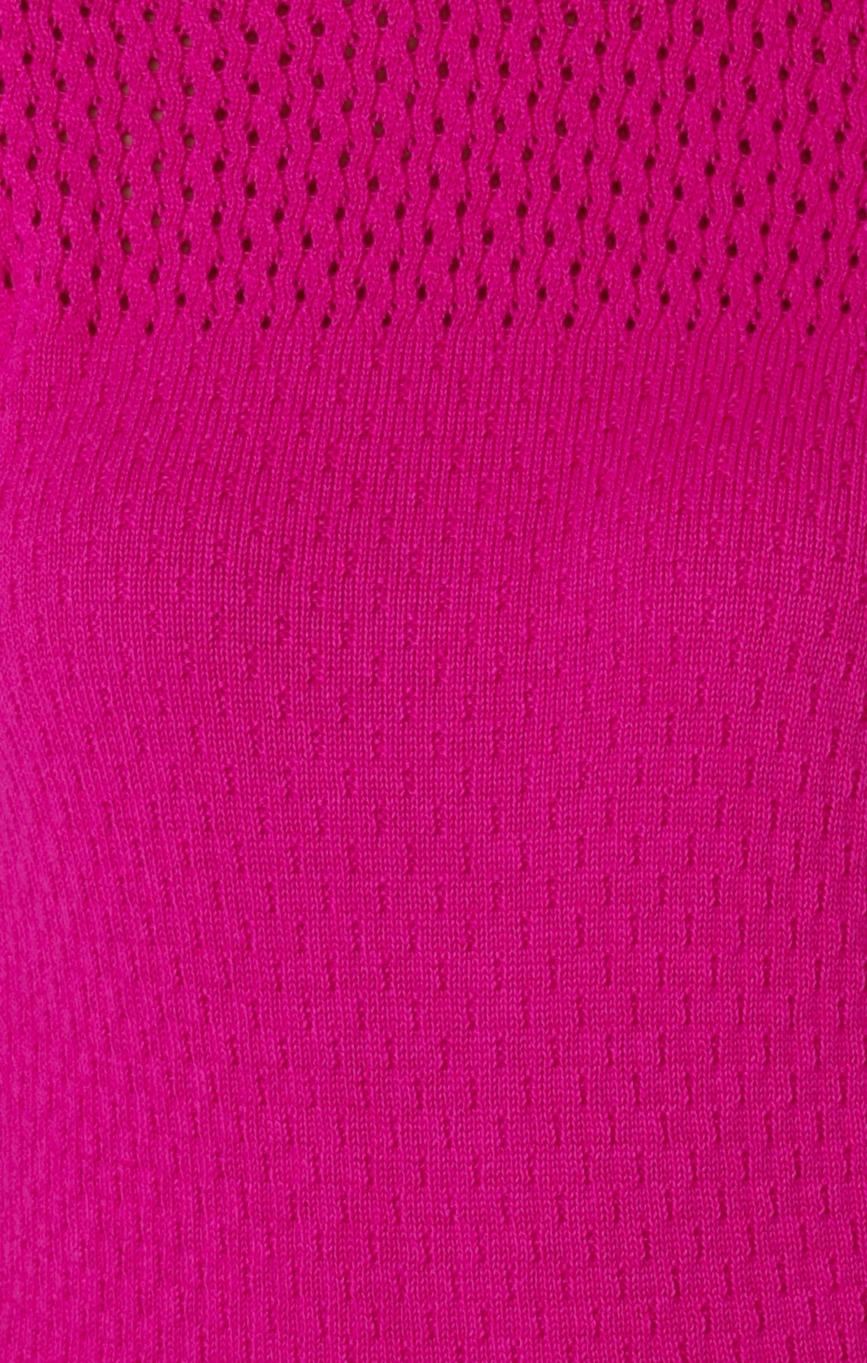 Knitwear 3/4 SLEEVE RIPPLE KNIT TOP IN FUSCHIA