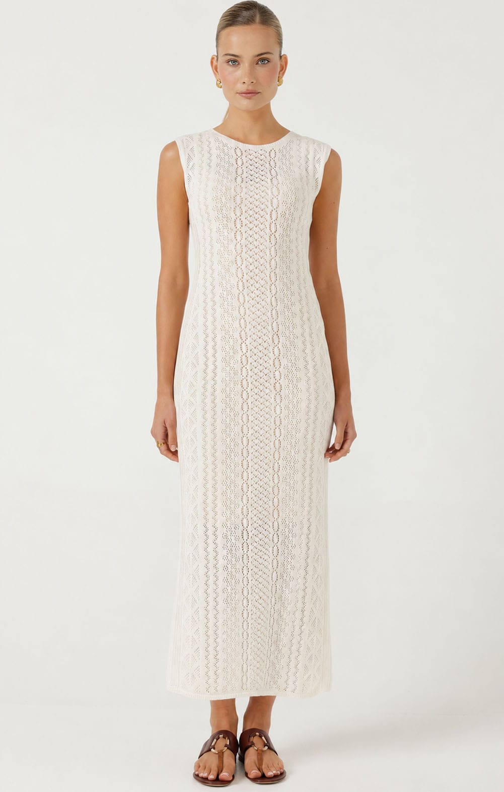 Knitwear LONG WEEKEND KNIT DRESS IN NATURAL