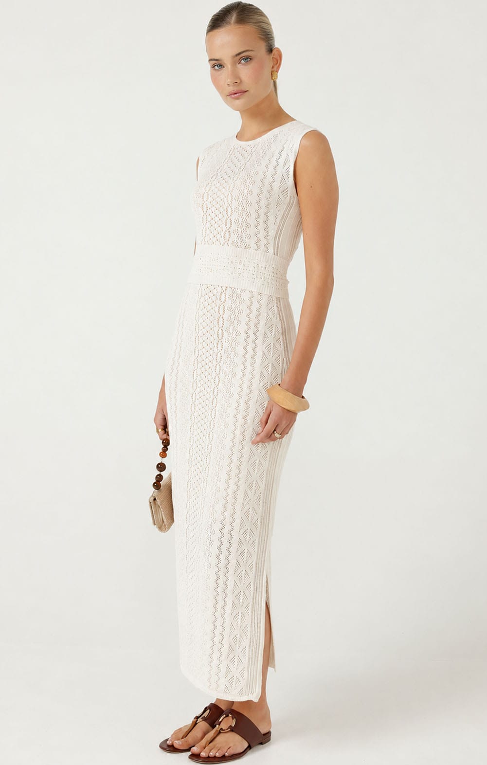 Knitwear LONG WEEKEND KNIT DRESS IN NATURAL