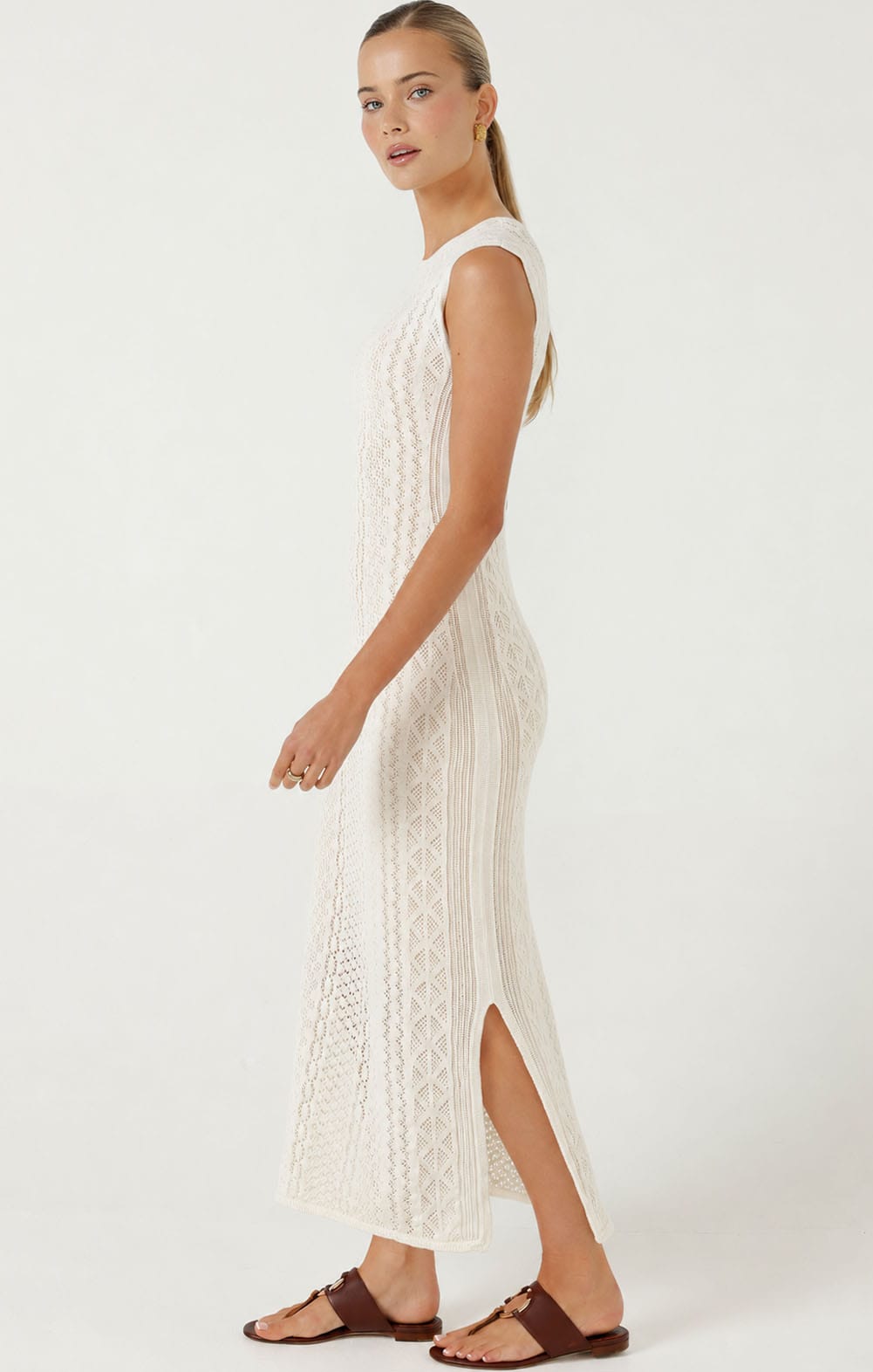 Knitwear LONG WEEKEND KNIT DRESS IN NATURAL