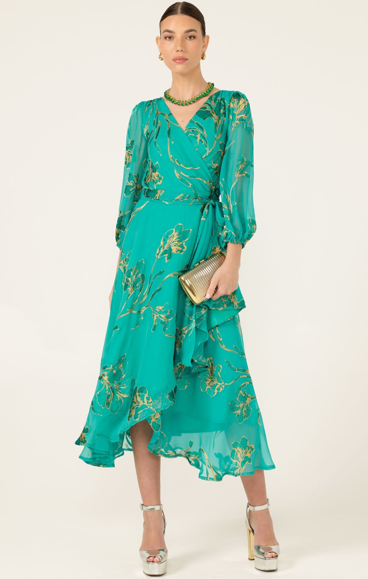 Dresses LORELEI WRAP MIDI DRESS