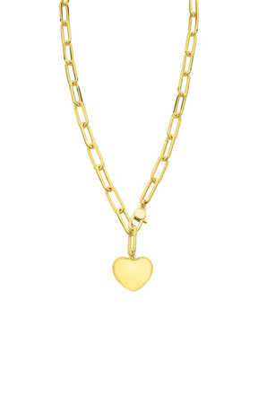 Necklaces OS / GOLD LOTTE HEART NECKLACE IN GOLD