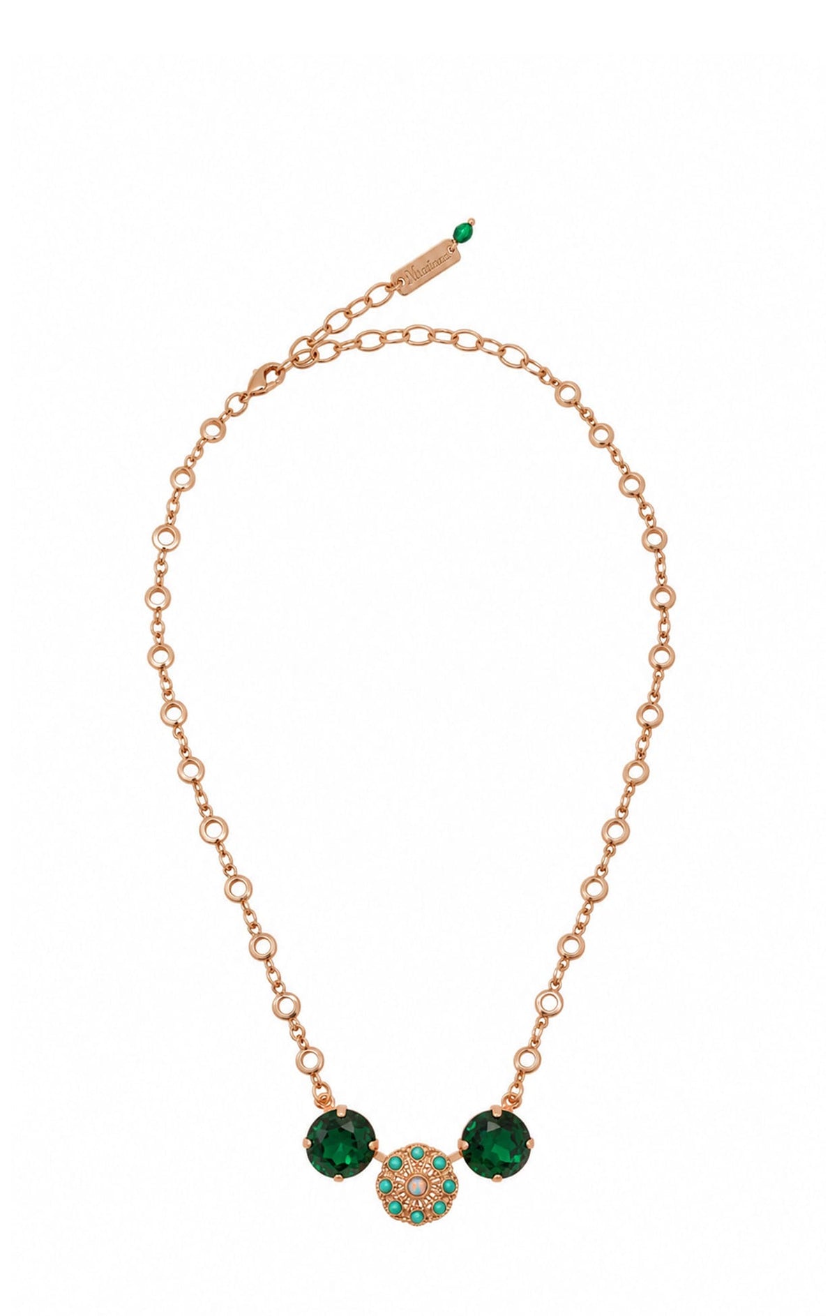 ACCESSORIES Necklaces OS / EMERALD LUCERNE NECKLACE IN EMERALD