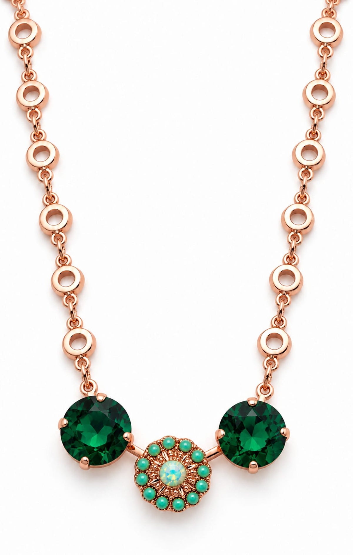 ACCESSORIES Necklaces OS / EMERALD LUCERNE NECKLACE IN EMERALD