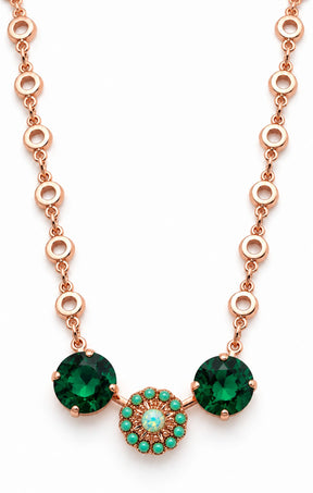 ACCESSORIES Necklaces OS / EMERALD LUCERNE NECKLACE IN EMERALD