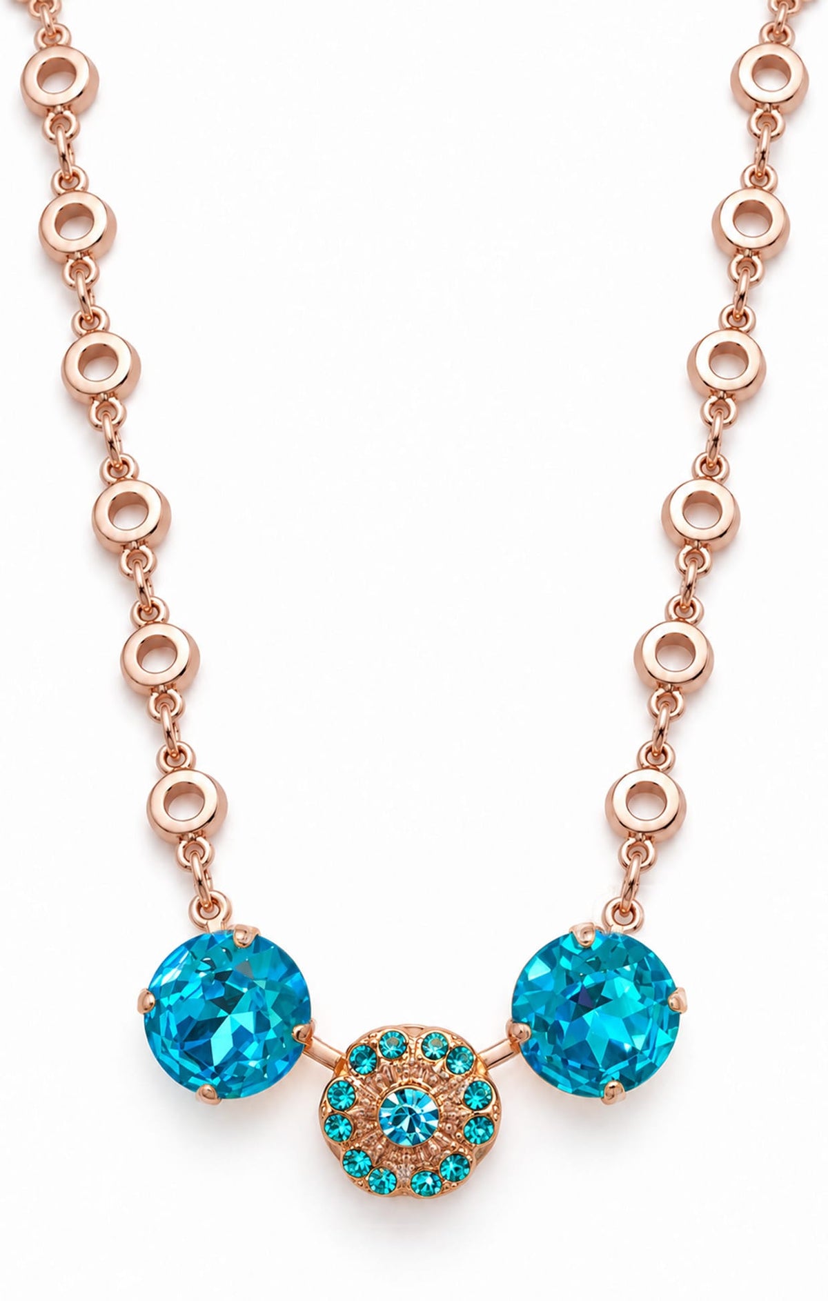 Necklaces OS / LIGHT BLUE LUCERNE NECKLACE IN LIGHT BLUE