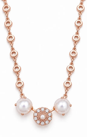ACCESSORIES Necklaces OS / PEARL CRYSTAL LUCERNE NECKLACE IN PEARL CRYSTAL