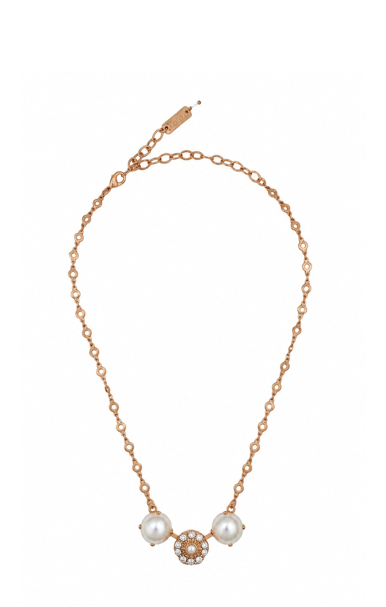 ACCESSORIES Necklaces OS / PEARL CRYSTAL LUCERNE NECKLACE IN PEARL CRYSTAL