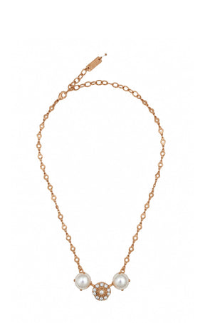 ACCESSORIES Necklaces OS / PEARL CRYSTAL LUCERNE NECKLACE IN PEARL CRYSTAL