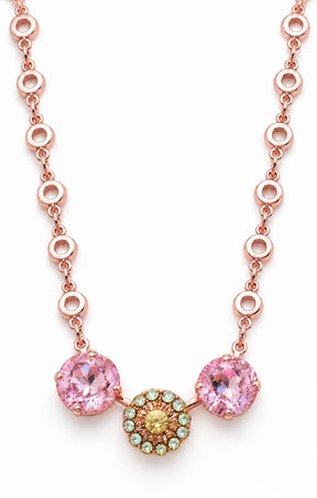 Necklaces OS / PINK CHAMPAGNE LUCERNE NECKLACE IN PINK CHAMPAGNE