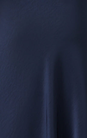 Skirts LUXE BIAS MIDI SKIRT IN NAVY