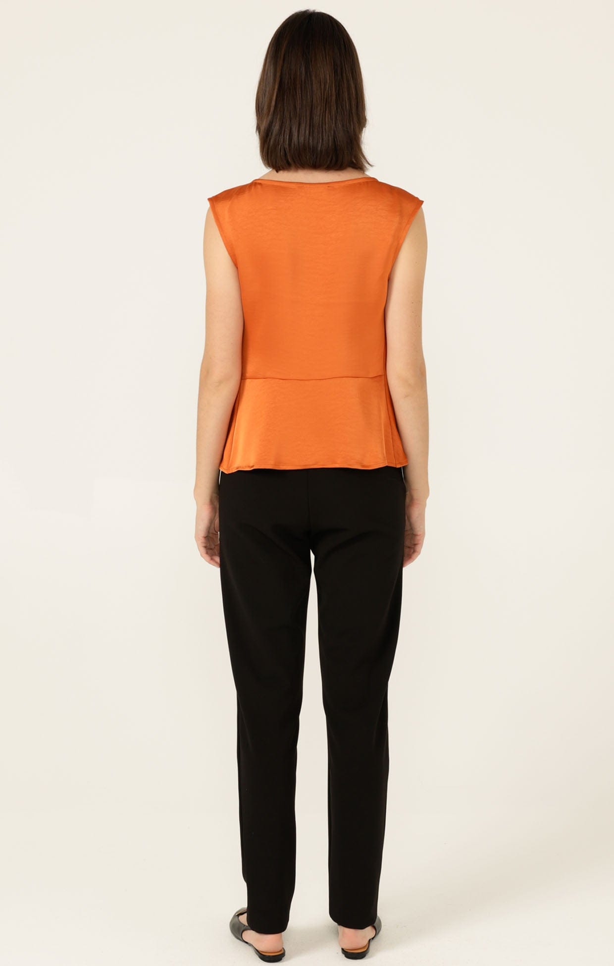 Tops Multi Occasion LUXE COWL BIAS TOP IN COPPER