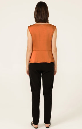 Tops Multi Occasion LUXE COWL BIAS TOP IN COPPER