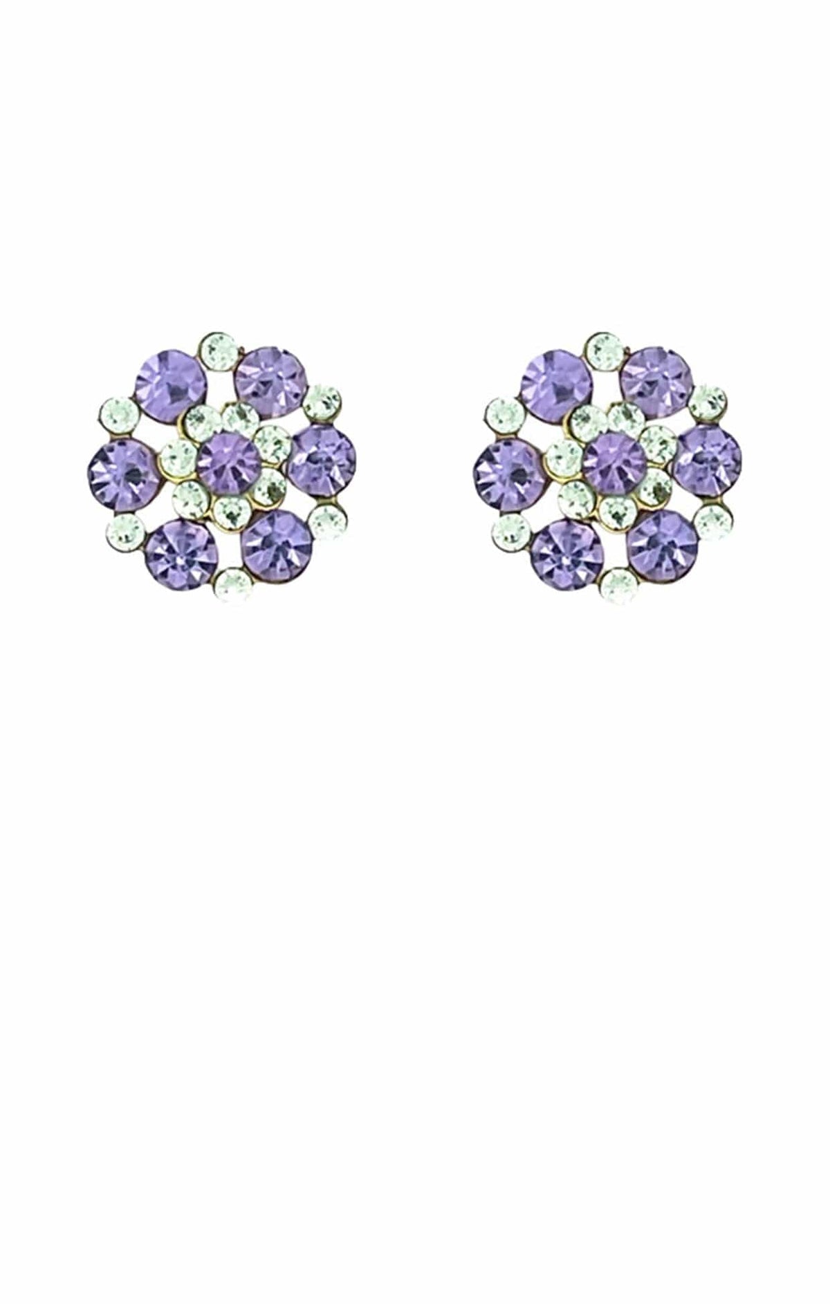 Earrings OS / PERIDOT/LILAC LUCIELLE EARRING IN PERIDOT AND LILAC