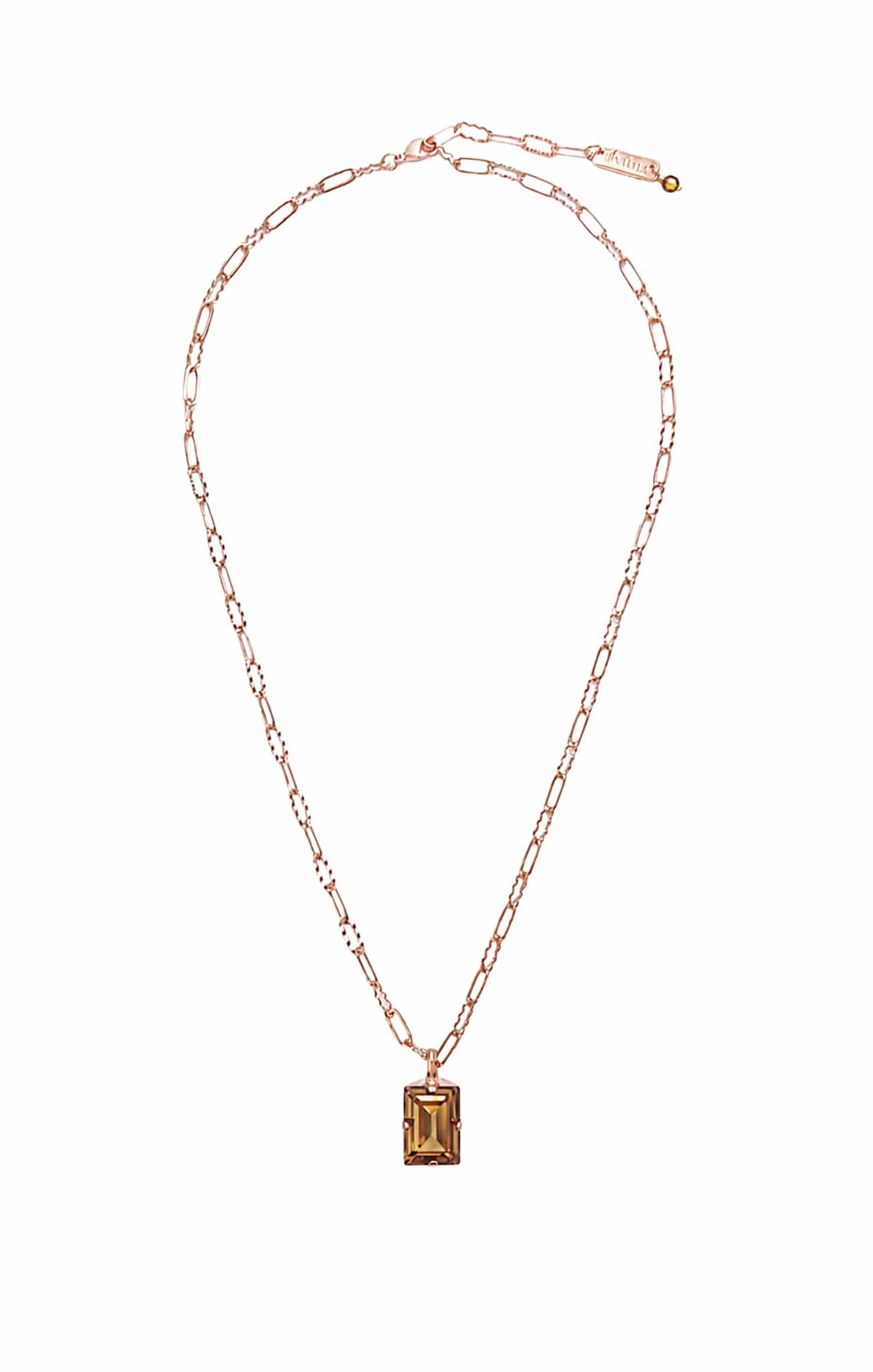 ACCESSORIES Necklaces OS / TOPAZ GLOW LYON NECKLACE IN TOPAZ GLOW