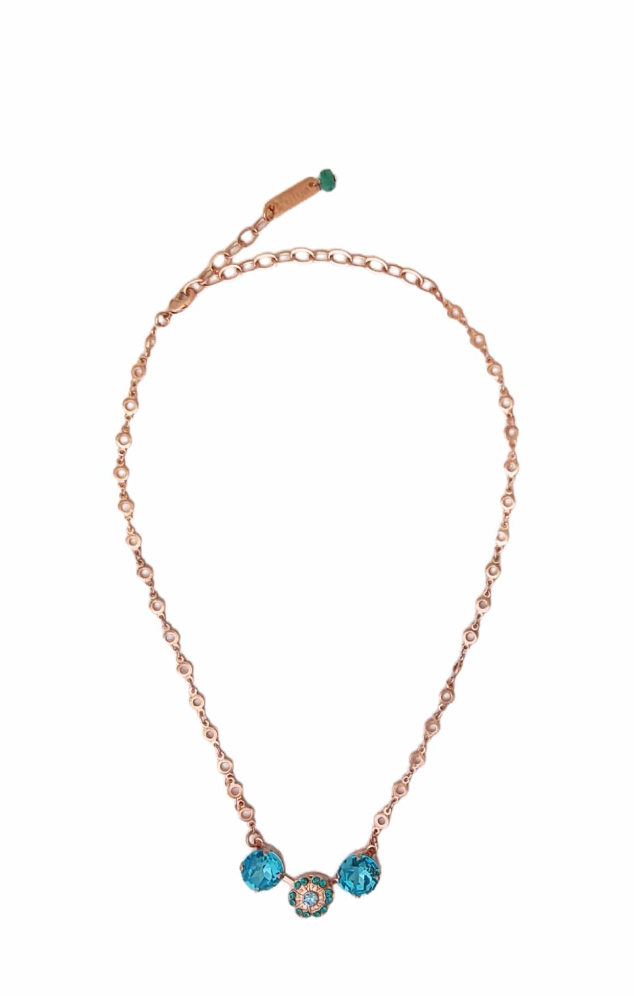 Necklaces OS / LIGHT BLUE LUCERNE NECKLACE IN LIGHT BLUE