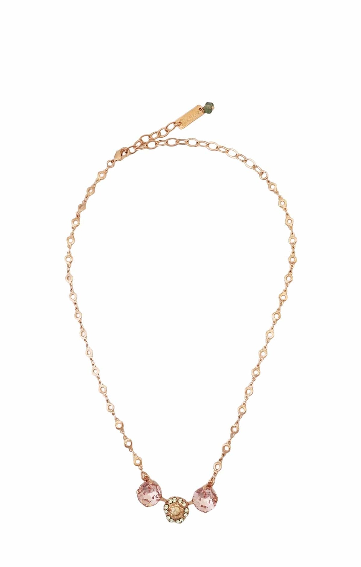 Necklaces OS / PINK CHAMPAGNE LUCERNE NECKLACE IN PINK CHAMPAGNE