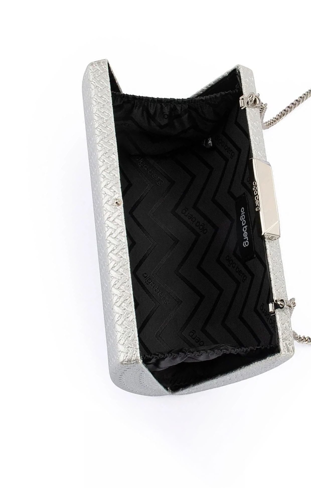 Bags OS / SILVER MARIKA EMBOSSED CLUTCH IN SILVER