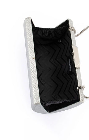 Bags OS / SILVER MARIKA EMBOSSED CLUTCH IN SILVER