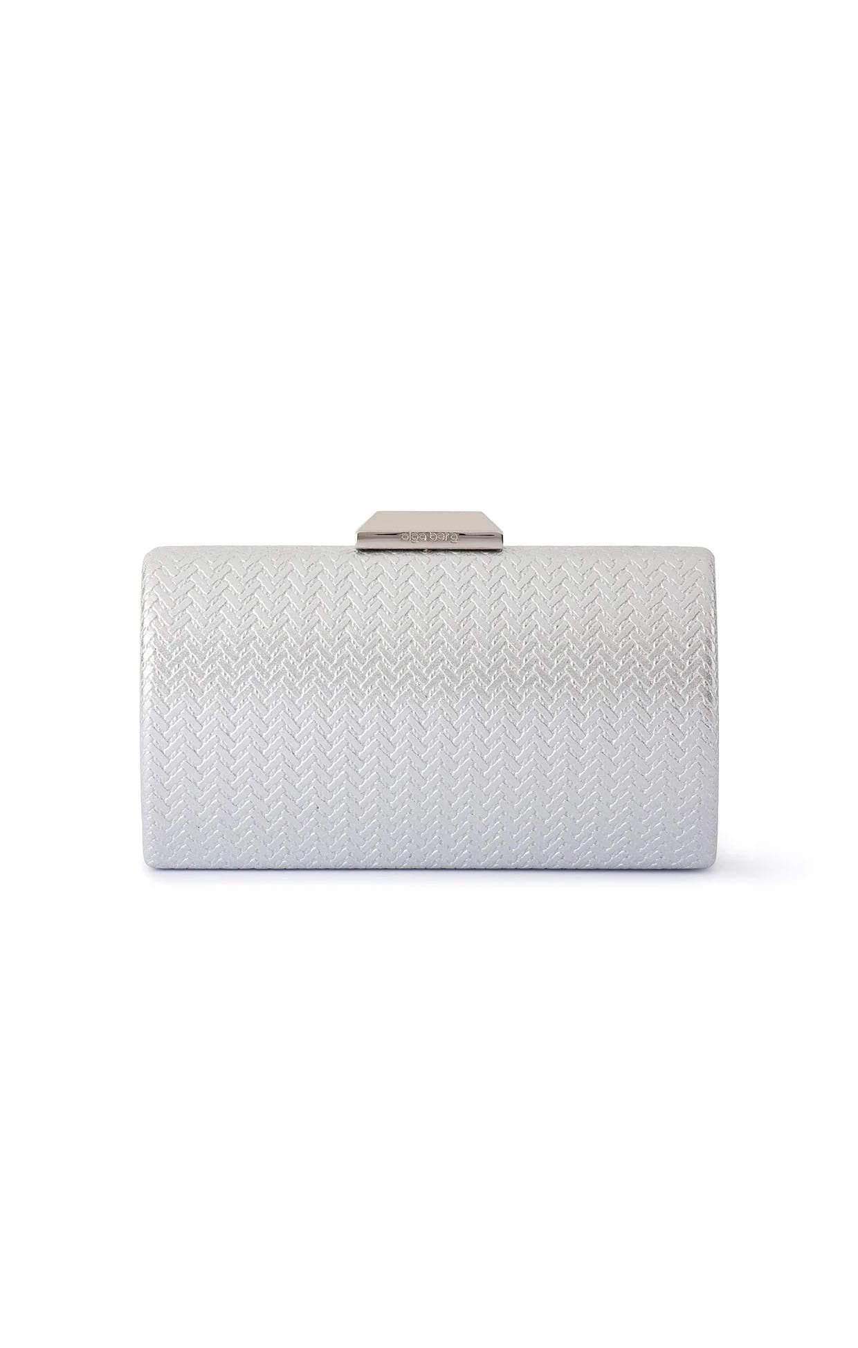 Bags OS / SILVER MARIKA EMBOSSED CLUTCH IN SILVER