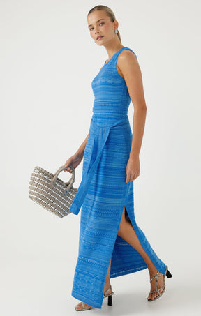 Knitwear MARINA KNIT DRESS IN AZZURE
