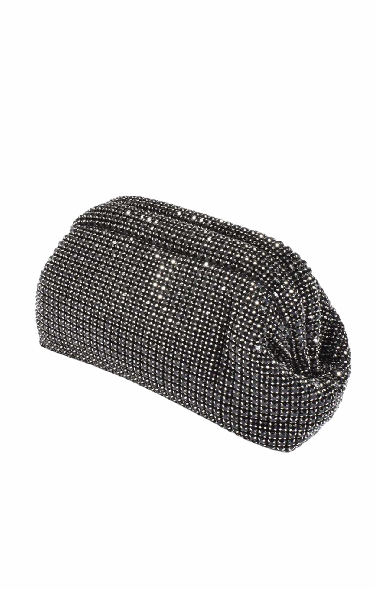 Bags OS / BLACK MARISA DIAMANTE CLUTCH IN BLACK